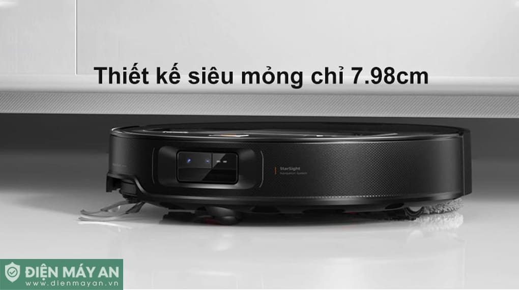 Robot hút bụi lau nhà cánh tay cơ học Roborock Saros Z70 - Đen